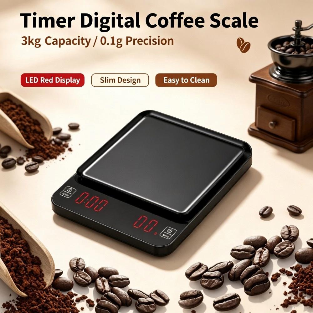 Home Cooking In - 3kg/0.1g High Precision Digital Coffee Scale,