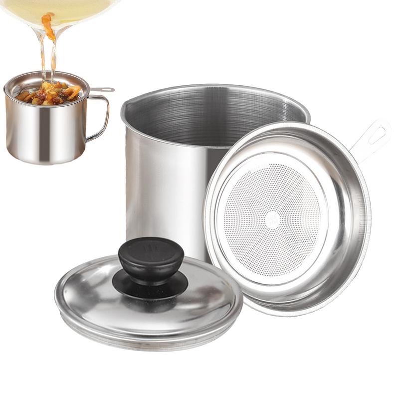 Stainless Steel Oil Filter Kit - Home Cooking Oil Filter ulasan dan harga