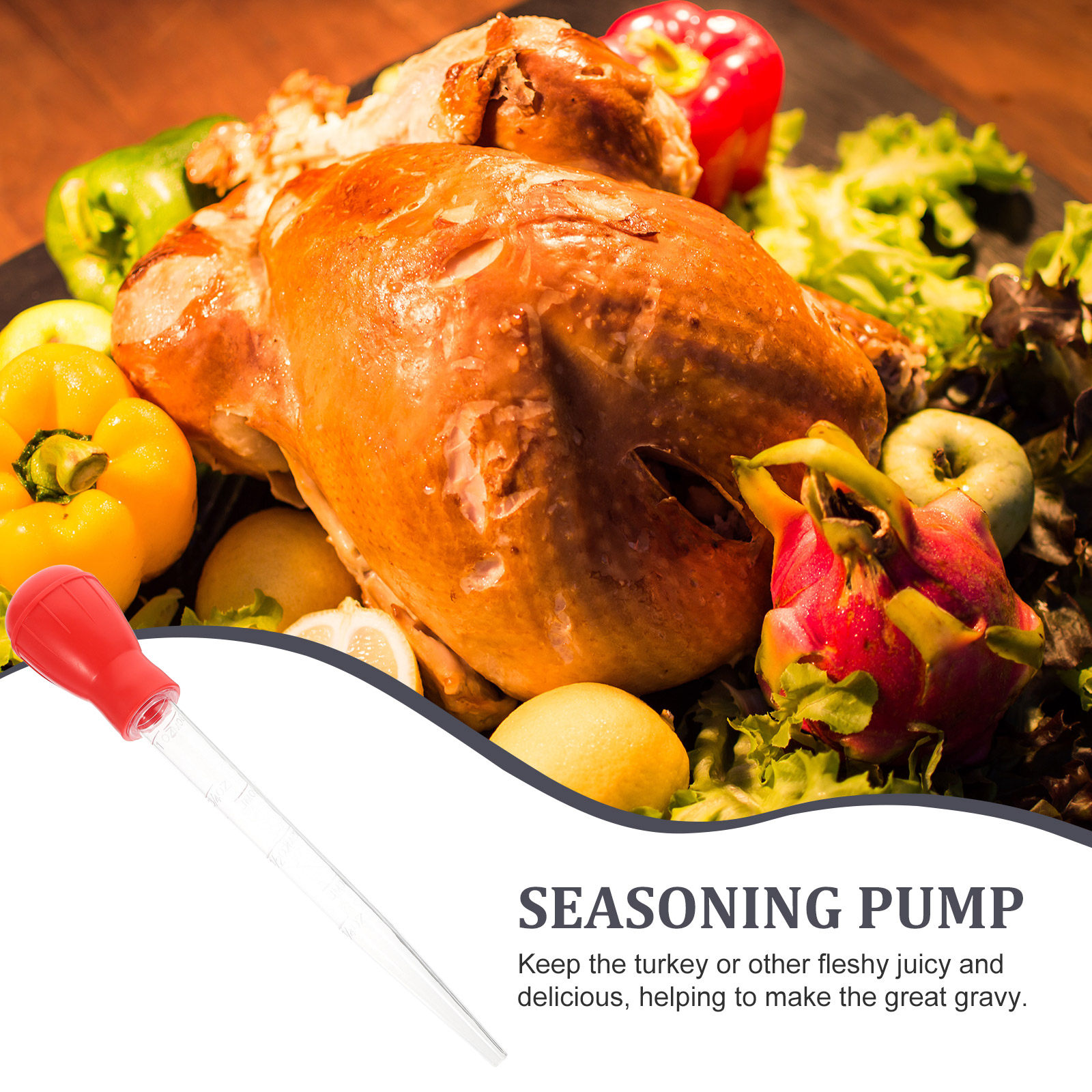 1Pcs Seasoning Pump Red 30Ml K - Home Cooking Youtube ulasan dan harga