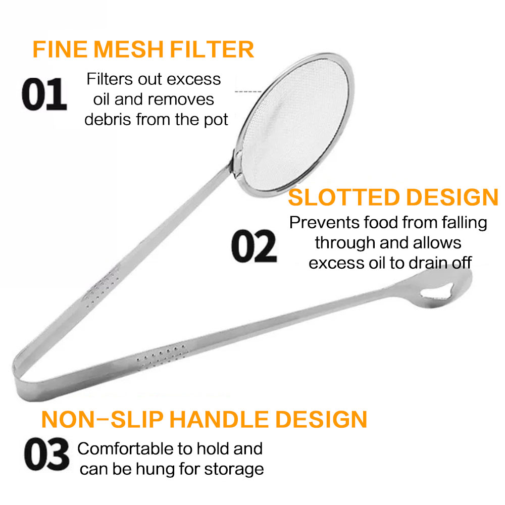 Stainless Steel Fine Mesh Stra - Home Cooking Oil Filter ulasan dan harga