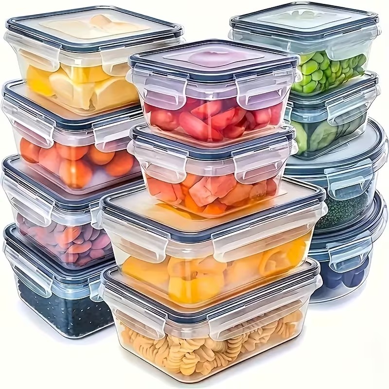 4-Piece Clear Food Storage Con - Home Cooking Food ulasan dan harga