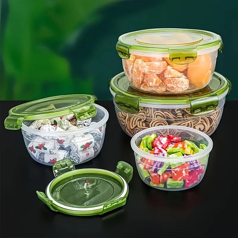 4 Plastic Food Storage Contain - Home Cooking Food ulasan dan harga