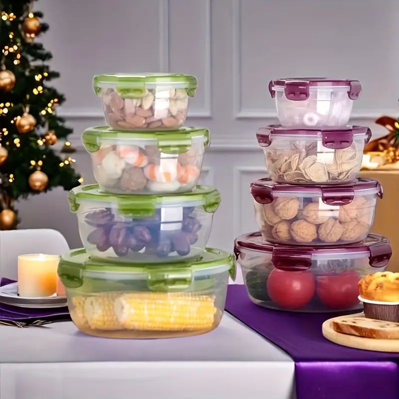 4 Plastic Food Storage Contain - Home Cooking Food ulasan dan harga