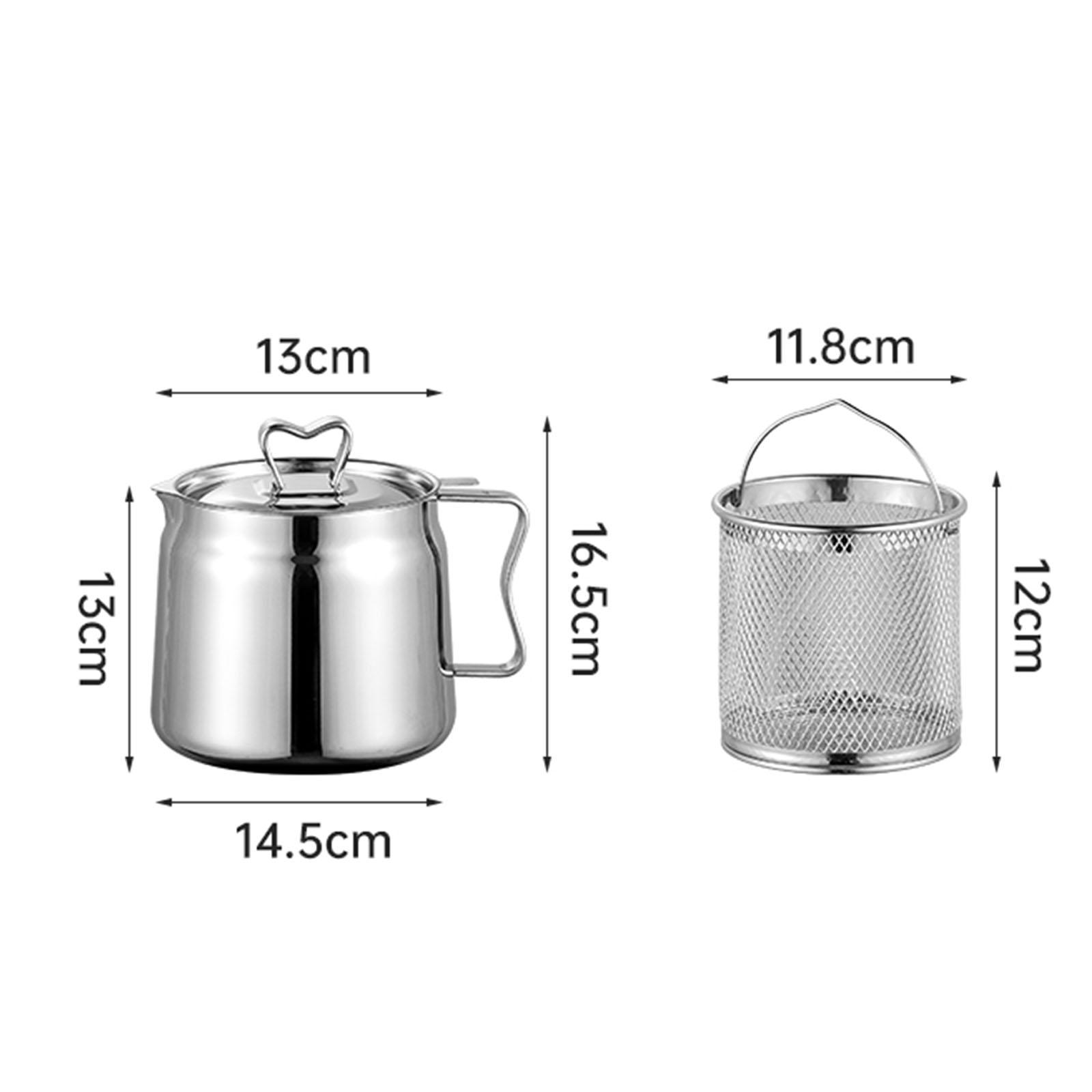Deep Fryer Set Stainless Oil F - Home Cooking Oil Filter ulasan dan harga