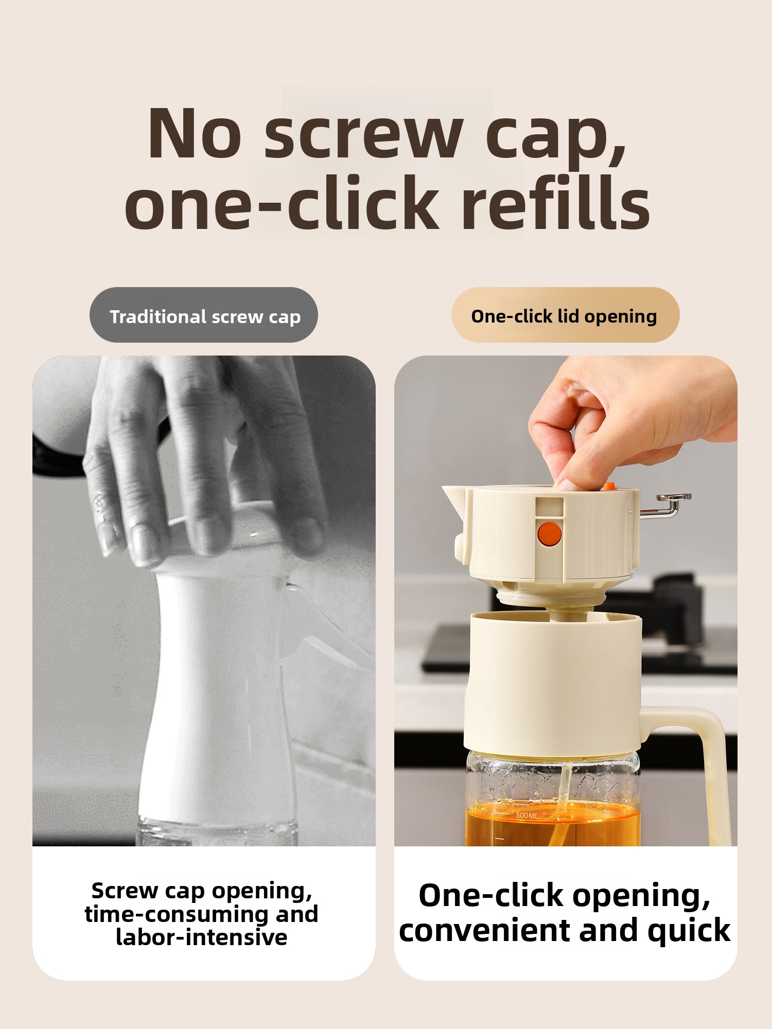 Food Grade Glass Oil Bottle Ki - Home Cooking Japanese Food ulasan dan harga