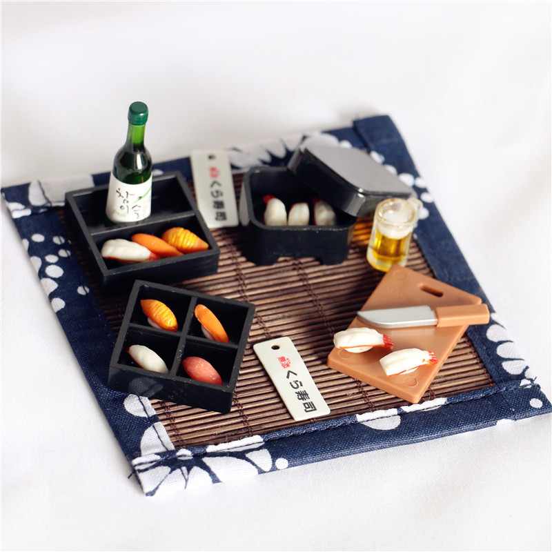 Miniautre Sushi Dollhouse Mini - Home Cooking Japanese Food ulasan dan harga