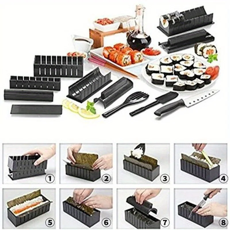 DIY Sushi Roll Maker Kit Rice  - Home Cooking Japanese Food ulasan dan harga