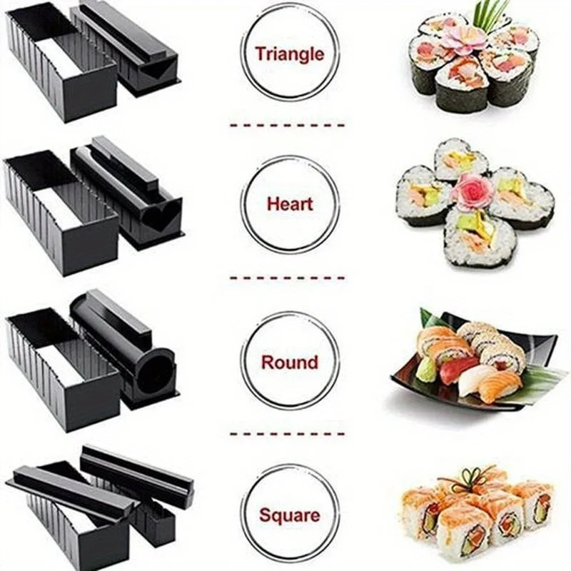 DIY Sushi Roll Maker Kit Rice  - Home Cooking Japanese Food ulasan dan harga