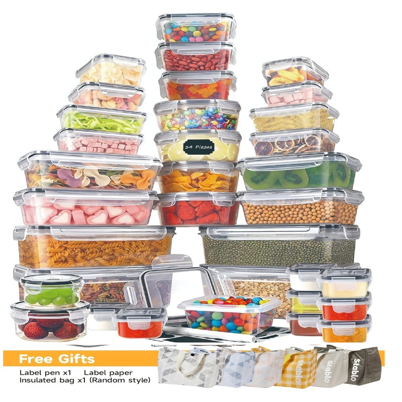 48PCS BPA-Free Food Storage Se - Home Cooking Food ulasan dan harga