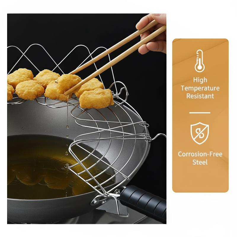 Foldable Stainless Steel Oil F - Home Cooking Oil Filter ulasan dan harga