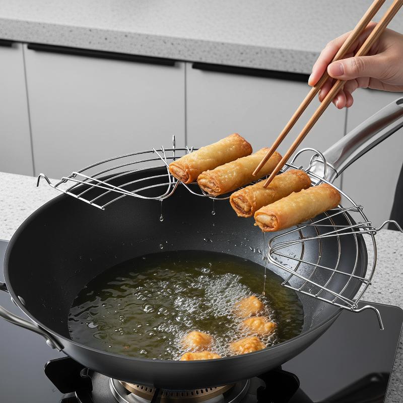 Foldable Stainless Steel Oil F - Home Cooking Oil Filter ulasan dan harga