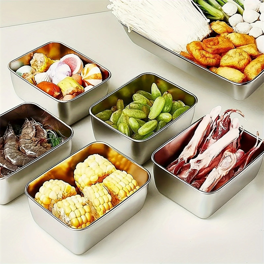 1/3/5pcs Stainless Steel Food  - Home Cooking Food ulasan dan harga