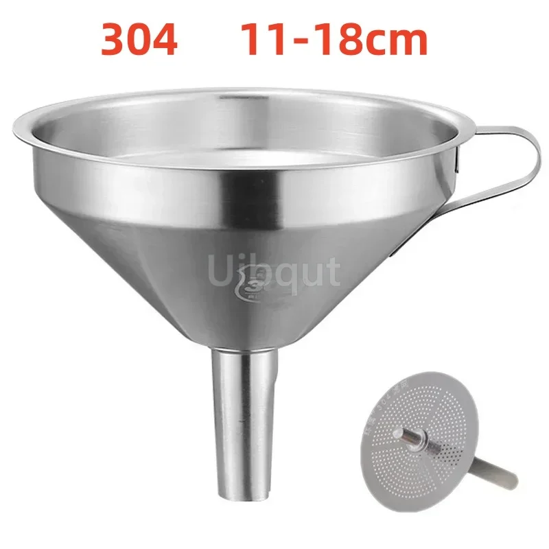 304 Stainless Steel Funnel Met - Home Cooking Oil Filter ulasan dan harga