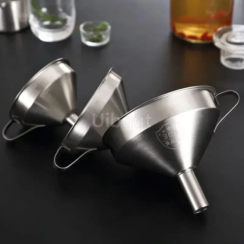 304 Stainless Steel Funnel Met - Home Cooking Oil Filter ulasan dan harga