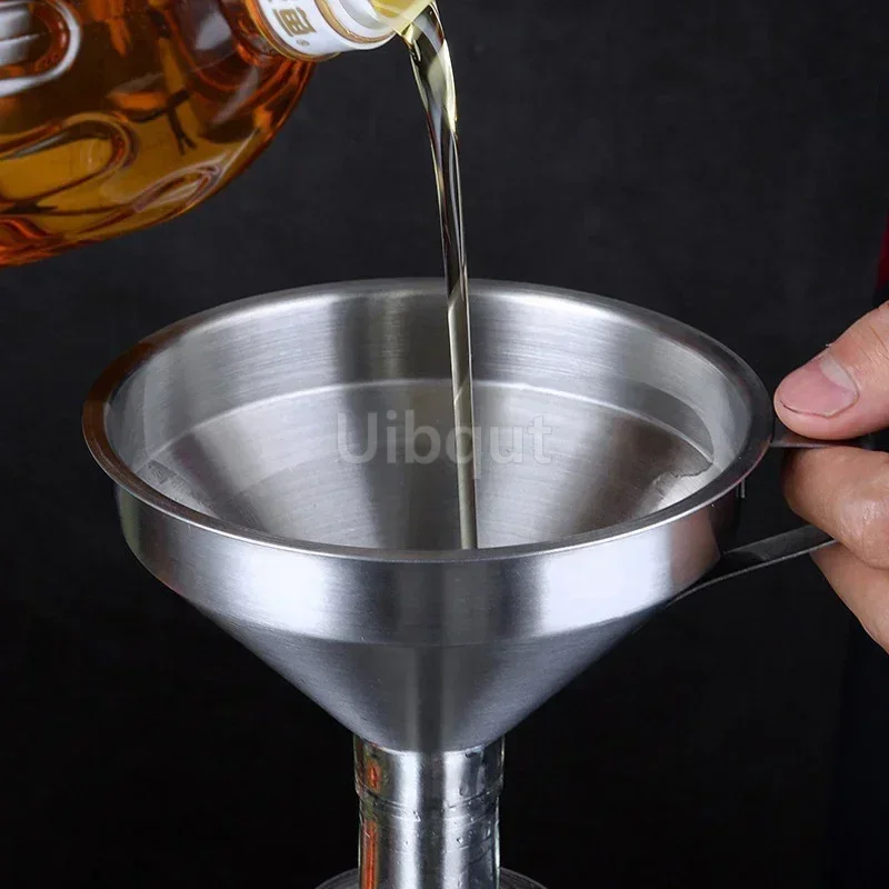 304 Stainless Steel Funnel Met - Home Cooking Oil Filter ulasan dan harga